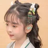 Hair Accessories Cute Hanfu Colorful Princess Tassel Clip Children's Chinese Style Hairpin