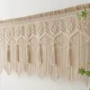 Tapestries Hand-woven Macrame Cotton Door Curtain Tapestry Wall Hanging Art Tapestry Boho Decoration Bohemia Wedding Backdrop Tapestry Gift 230816