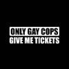 Holdfast 15 3 5 2 2 см. Только гей-полицейские дайте мне билеты забавные автомобильные наклейка CA-1078304C