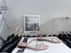 Summer Rene Cleo cristallo abbellito da donna piatta da donna Sandalo Strass Strass Strass Sandals nero Sandals Birry Birthday Shoes With Box 35-43