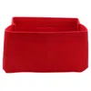 Kosmetiktaschen Rot Home Storage Bag Tasche Organizer Filzeinsatz Beutel Make -up Organizer Inneren Geld
