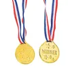 Obiekty dekoracyjne figurki złoty zwycięzca Medal dla dzieci Nagroda Zachęcaj do sportu w dzień imprezowy Dzieci Prezenty urodzinowe Kinder Spielzeug 230815