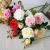 Decorative Flowers Delicate Simulation Roses Realistic UV-resistant Fake Flower Floral Arrangement Preserved