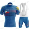 Radsporttrikot setzt die Philippinen Set Pilipinas Kleidung Sommer -Roadbike -Hemden Anzug Fahrrad Bib Shorts Mtb Sportswear 230816