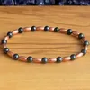 Link Bracelets MG1829 Genuine Copper Magnetic Hematite Wrist Mala Womens Beaded Chakra Yoga Jewelry