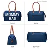 Bolsa de fraldas bolsa da mãe grávida fralda da mulher de grande capacidade Bag de duas peças feminino Baby Saco Baby Care Travel Z230816