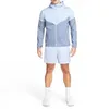 Vestes de créateurs pour hommes Coupe-vent de sport Windrunner Hommes Fermeture à glissière complète Coupe-vent Veste imperméable à capuche Trench Manteau mince Formation Vêtements de protection solaire Survêtements