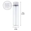 50ml Clear Flat Plastic Test Tubes with Aluminum Screw Caps Candy Cosmetic Travel Lotion Containers Dcguc