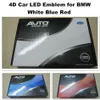 Para BMW 4D LED Logo Light Car Acessórios Badges Emblem 12V 82mm Branco Azul vermelho de alta qualidade Luzes traseiros 4623884278q