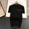 Mens T Shirt Polos أنماط الصيف الساخنة تطريز مع الحروف المحملات القصيرة القمصان غير الرسمية من طية طية طية طية أعناق القمم الحجم الآسيوي S-4XL