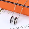 Multi-Style Women Necklace Designer Letter Pendant Jewelry Necklace Stainless Steel Enamel Clavicle Chain Necklace Fashion