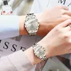 Armbanduhr Frauen Diamond Uhr Mode Rhombische Gittergurt leuchtend Handuhr Paare Personalisierte Schmuck Armbanduhr