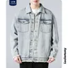 Herramerikanska blå Jean Jacket Män Autumn Fashion Märke Handsome Jacket Toppjackor för män