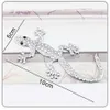 3D Solid Diamond Metal Gecko Car Stickers Modified Decals3270