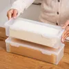 Bottiglie di stoccaggio frigorifero a base di cibi da cibo trasparente contenitori asciutti di plastica spaghetti forniture per la casa