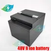 Waterproof case high quality 48V 20Ah-65Ah Li-ion battery Pack with BMS for tricycle motorcycle scooter electric bike+5A Charge