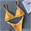 Zestaw bikinis MJ-59 Kobiety kamizelki push upłyn bikini na plaży paski trójkąt thong stroju kąpielowa żeńska brazylijska bikini dostawa dr dh9gf