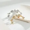 Orecchini per borchie Temperamento retrò farfalla Sinestone singolo per donne Fashion Forest Series Hanging Oreid Clip Jewelry