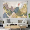 Tapestres paisagem pintando tapeçaria montanhas sol noturno vista caseira decoração de tapeçaria parede pendurada decoração corvo sofá cobertor r230816