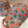 Designer Bucket Hat Mens and Womens Bucket Hat Fashion Classic Style Strawberry Print Design Sunshade Social Gesching Presents to Give Applica