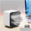 Outros jardim doméstico portátil Mini Air Conditioner Desktop Fan 5000mAh USB Mesa de resfriamento recarregável USB umidificador de neblina para offi dhpq8