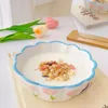 Miski 350/700 ml proste Ins Tulip Ceramiczna miska japońska sałatka owocowa talerz obiadowy