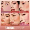 Румяна Otwoo Stick Cream Blusher 6 Colors Смешаемые водонепроницаемые длинностастные губы щеки глаз Многоуз