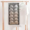 Storage Bags YZ0010 Non-Woven Foldable Double-sided Dust Wardrobe Hanging Underwear Socks Organizer Bag