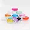 5ML Plastic Cosmetic Container Jar With Screwed Lid 11 Colors 5Gram Mini Empty Pot For Eyeshadow Nails Powder Beads Jewelry Cream Wax B Owkk