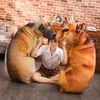 Pillow 3D Puppy Shape Decorative Throw With PP Cotton Inner Home Decor Cartoon Sofa Toys Sleeping Bend Dog