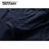 Men's Jackets TACVASEN Warm Fleece Tactical Jacket Mens Green Windbreaker Outdoor Work Hiking Hooded Coat Zipper Pocket Outwear 230815