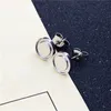 Charm High Quality S925 Silver Fashion Love Cross Crystal Stud Earring Jewelry Party Favors Steel 230816