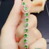 I4mt Bracelet Bangle Online Red Live Broadcast New Product Simulation Emerald Tourmaline Color Treasure Women's Fashion Temperament Hand Jewelry