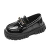 Flache Schuhe Prinzessin Schuhe Mädchen Frühling Lefu Schuhe Mädchen Baby Schwarze kleine Lederschuhe Mode ein Schritt Kinderschuh 230816