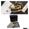 Bangelmarke Gold berühmte Designer -Brazelet Fashion Circle Ehepaar Liebe Luxus Juwelierparty Geburtstag Accessoires Geschenkbox Klassiker dro dhgqo