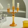 Candle Holders Holiday Centerpieces Christmas Stick For Holder Wedding Home Candlestick Decoration Heads 3