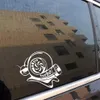 17 8 14 1 cm grappige turbo super slak vinyl sticker auto sticker zwart zilver CA-1228177V