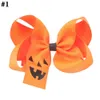 Accessori per capelli 8pcs Halloween Bows Clip Clip per prua Pumpkin Kids Grosgrain Ribbon Barrette Accessori per capelli 230816