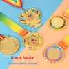 Oggetti decorativi Figurine medaglie vuote generiche personalizzano la medaglia di metallo per qualsiasi trofeo sportivo della concorrenza souvenir per bambini regalo oro 230815