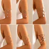 Bangle Ingemark Punk Gold Color Sequin Sear Open Apper Arm Bracelet for Women Vintage Star Rod Rod Pendant Bendant Barkles Hight Jewelry Gift