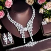 Серьги ожерелья устанавливают французские легкие роскошные 4 кусочки.