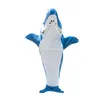 Creative Shark Blanket Adult Hoodie Soft Fleece Sleeping Bag Loose One-piece Sleepwear Clothes