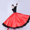 Scenkläder flamenco kjolar spansk klänning för kvinnor zigenare swing kjol kör prestanda spanien tjurfäktning stora dansdräkter