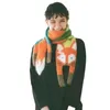 Halsdukar Autumn Winter Children's Cartoon Sticked Scarf Baby Boys Girls Warm Women Sjal Kids Kvinna Sticked Animal Women Scarf 230815