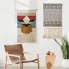 Tapestries boho hangend tapijt -Nordic Home Decor Linentassel Big Tapestry Handmade geweven muur hangende druk hand geknoopte muurtapijt 230816