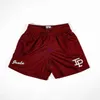 Qup4 Shorts Shorts Summer Trendy Brand Knee Longet Pants Fitness Pants American Basket Ip Cash Mesh Quarter for Men