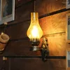 Wandlampen Chinese lamp Vintage Oil Light Bar Corridor Pub slaapkamer Veranda Glas Retro Cafe Eetkamer Iron beha