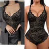 Waist Tummy Shaper Body Shaper for Women Tummy Control and Black Fat Waist Trainer Shaper Silmming Underdress V-Neck Lace Bodysuit Shaper 230815