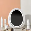 1 -stcelkledingtabel Cosmetica Opbergdoos, stofdichte grote capaciteit Skincare Productopslagbox met spiegel, voor huishoudelijk gebruik