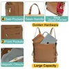 Diaper Bags 2022 New Mom's Bag Pu Leather Diaper Backpack with Replacement Pad Baby Organizer Baby Sleeping Bag Mom Dad's Backpack Z230816